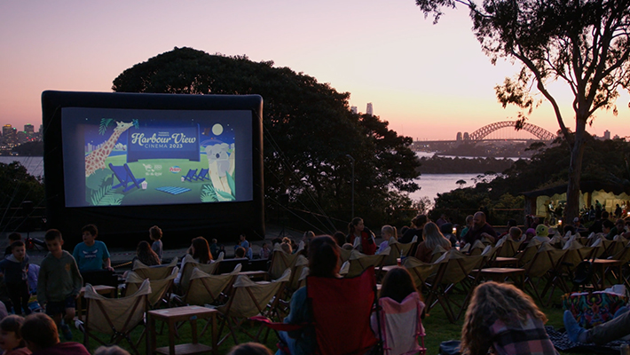 Sunset at Harbour View Cinema
